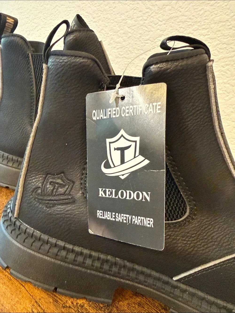 KELODON Waterproof Steel Toe Work Boots for Men’s Water Resistant NWT | Sz. 7.5